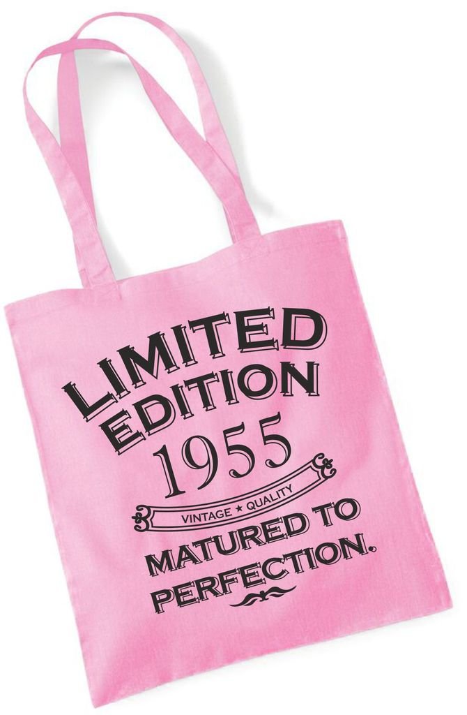 Fun Birthday Gift Present Tote Shopping Cotton Bag Limited Edition Matured To Perfection Year 1955