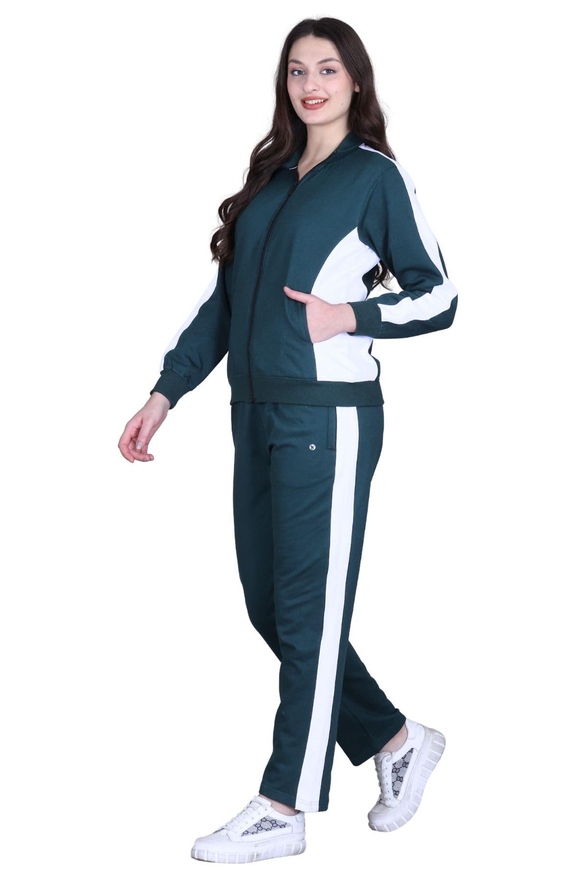 sane originals Winter Fleece Tracksuit with Zip for Women || Full Zip Sweatshirt and Pajama Set for Women || Co-ord Set for Ladies-picture-23