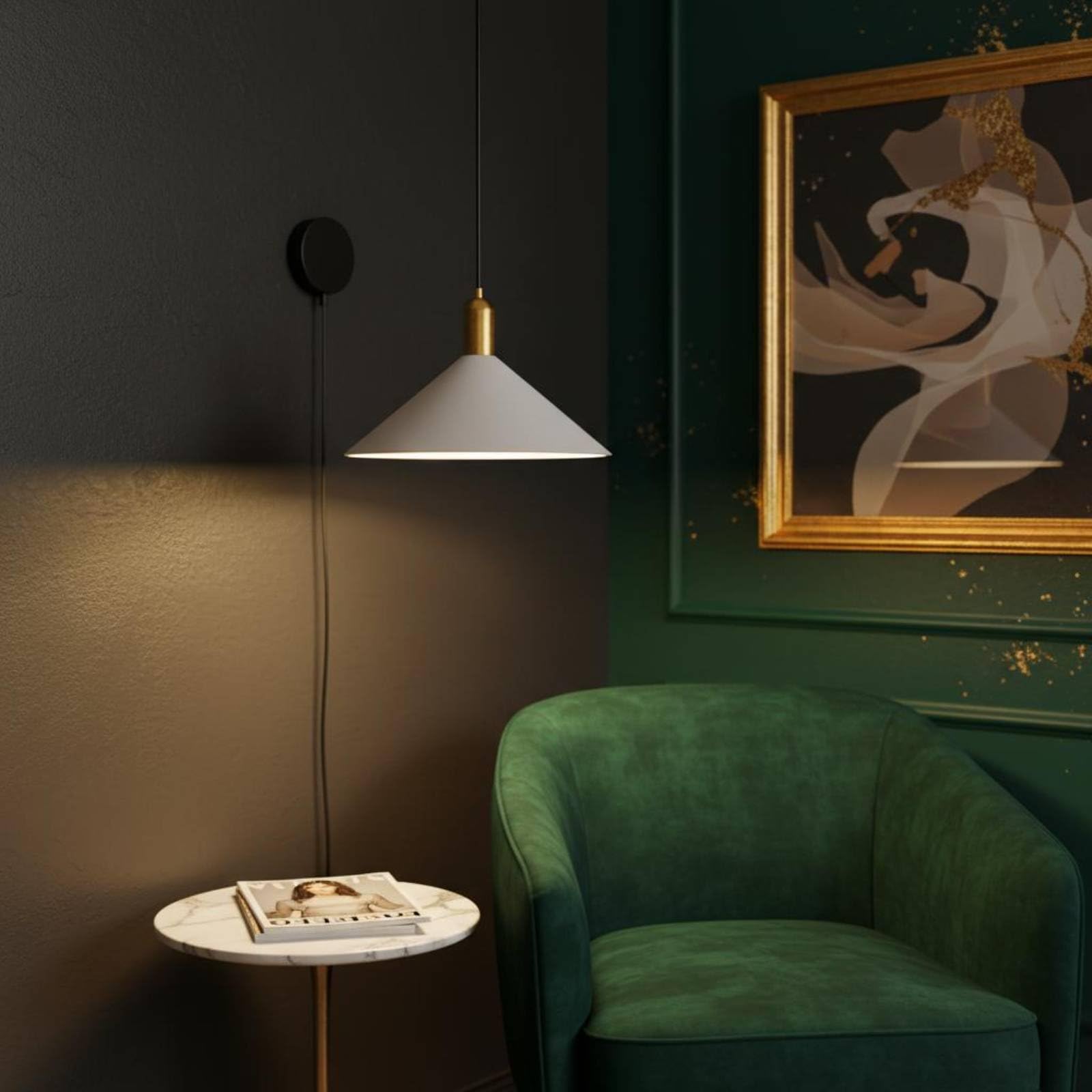 Lampada a Sospensione Commerciale Lampadario Pendente Luce a Cupola Applique a Sospensione in Ferro Finitura Raffinata per Illuminazione Interna Angolo Lettura Corridoio, Bianco