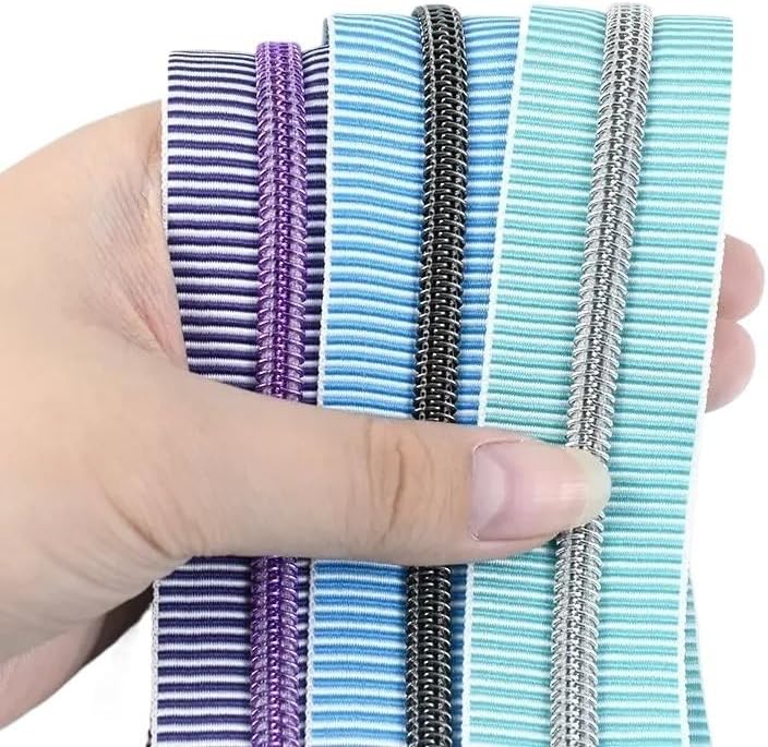 5# 5メートル ナイロンジッパーテープ バッグポケットペンシルケース プラスチックコイルジッパー バックパック ラゲッジジッパー