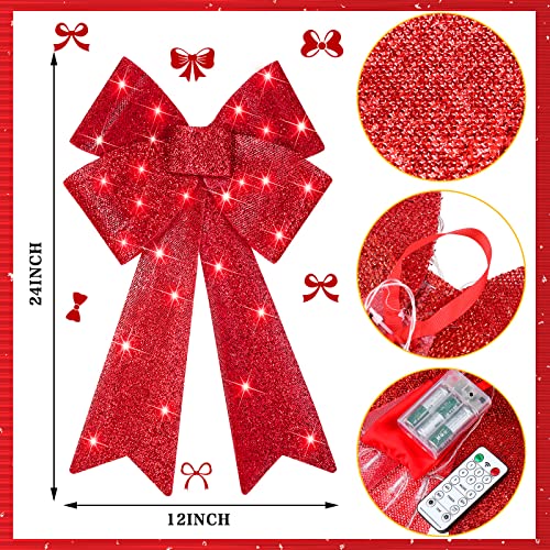 Lazos de Navidad con luz LED que solucionan el apagado manual 3