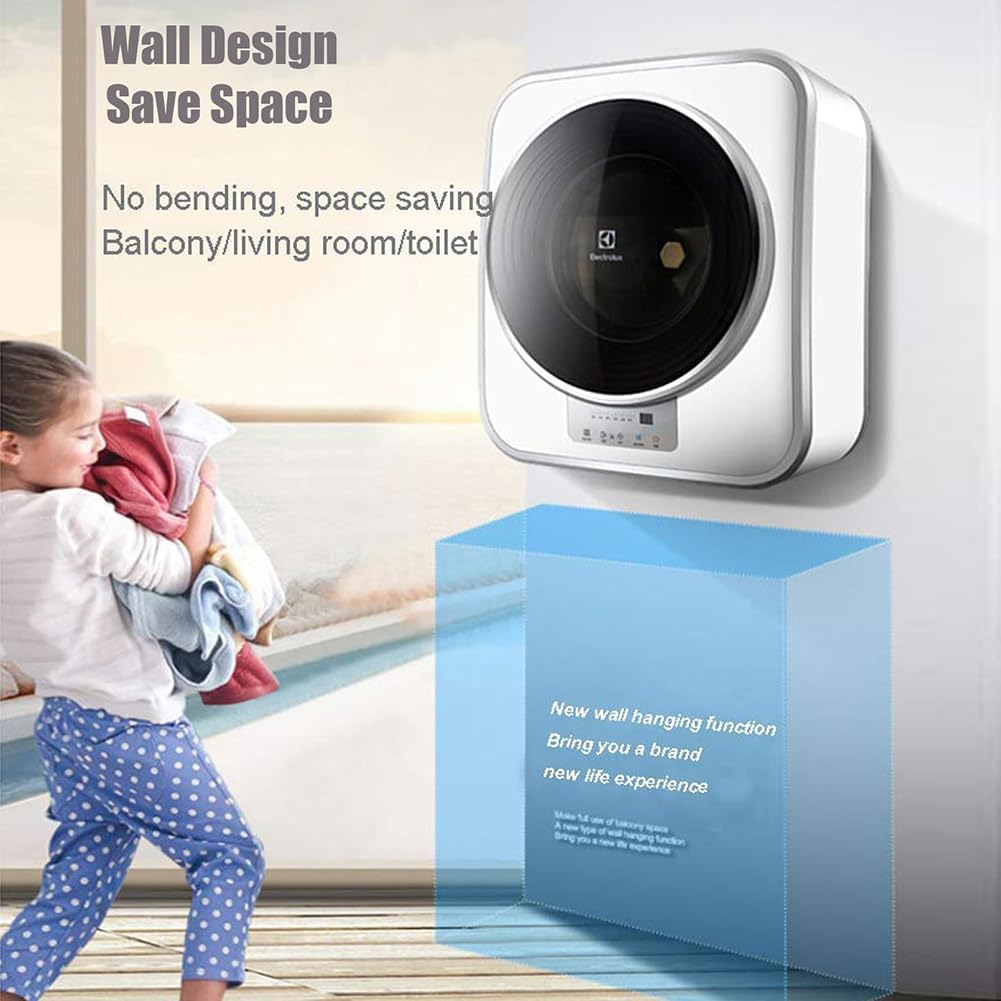 Amazon.co.jp: 壁掛け ミニドラム洗濯機 800W 衣類乾燥機 容量3kg 95 