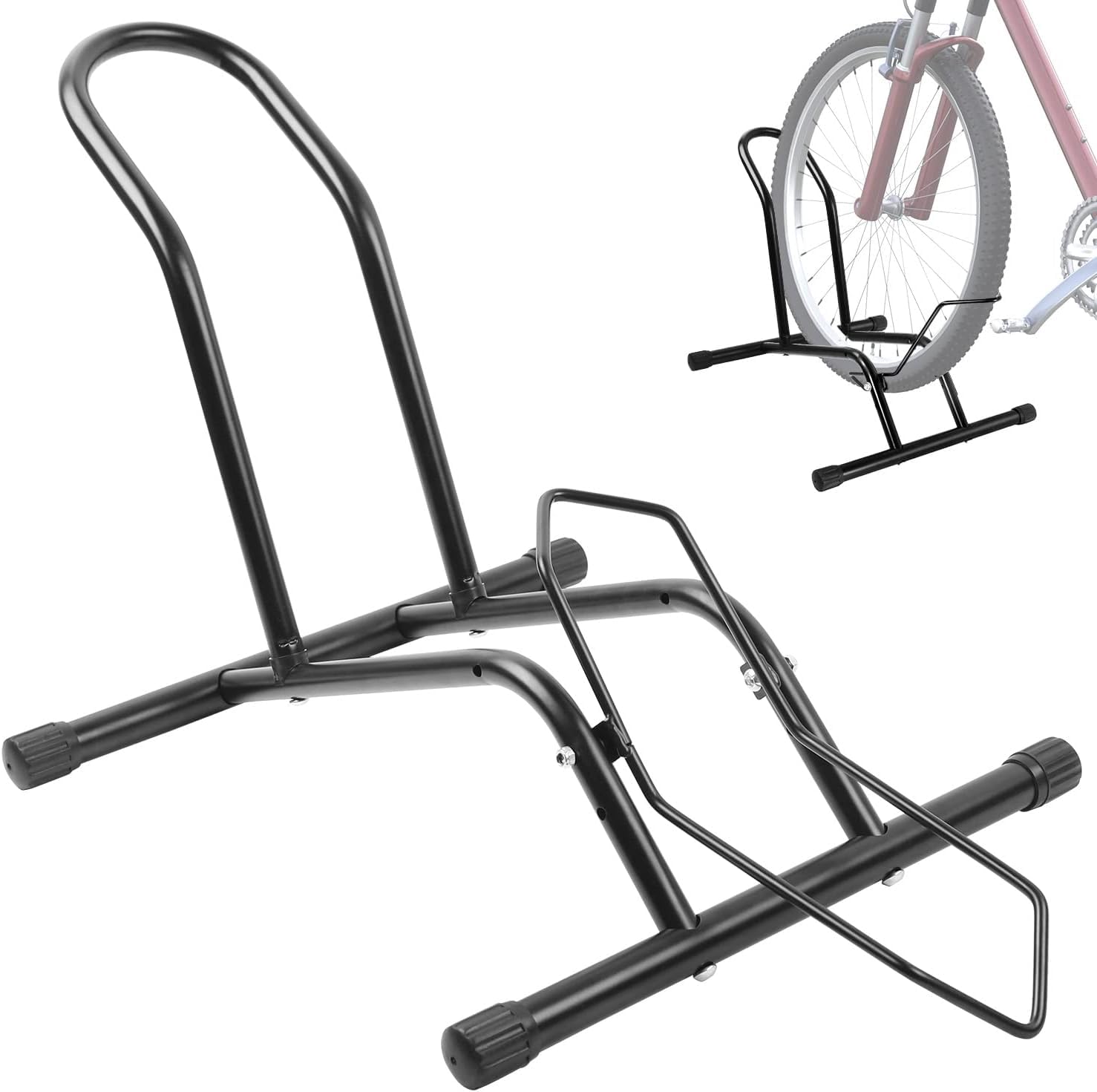 MaxAwe Lot de 2 béquilles autoportantes pour vélo - Pour tous les vélos de 16" à 29" - Noir