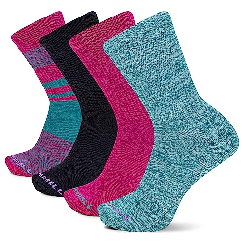 Image of Merrell Unisex Adult Men's and Women's Cushioned Midweight Ankle Socks - 4, 8, 12 Pairs - Moisture Wicking