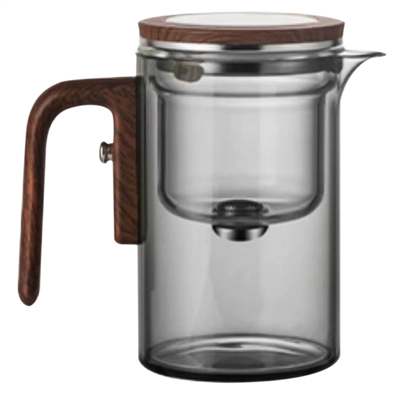 de vidrio de 600 ml con colador, con infusor para té suelto, de hojas sueltas con infusor para el hogar, sala de té, preparación de restaurantes, filtrado