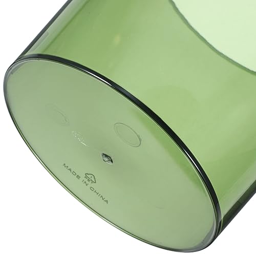 Miniatura 8 de MAGICLULU 2 cestas de basura de plástico redondo transparente, contenedor de basura pequeño, contenedor de basura para el hogar, baño, dormitorio,