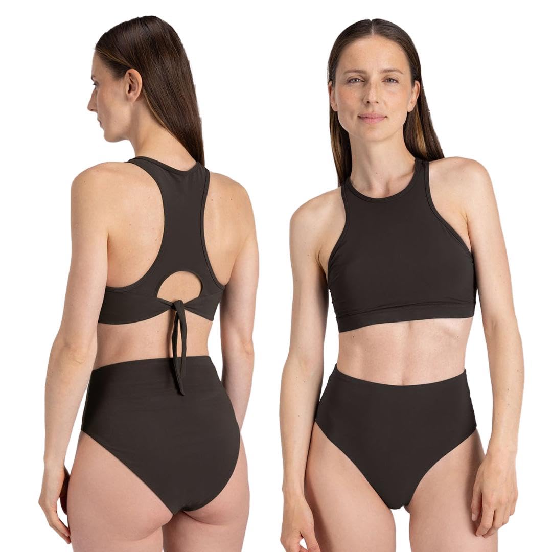 Haut de maillot de bain femme racerfront résistant aux vagues et ajustable - 7
