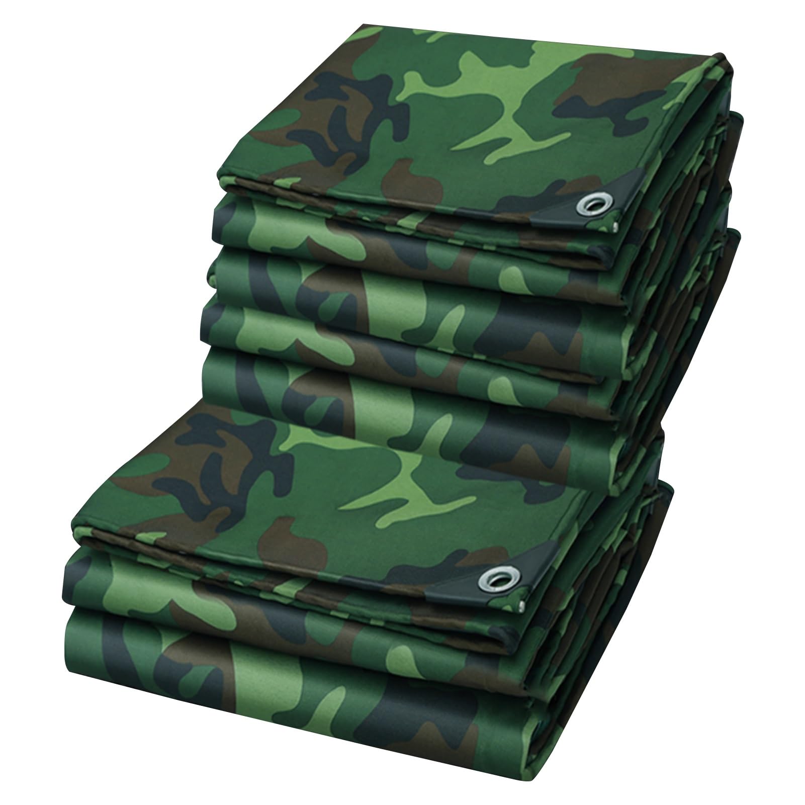 GJZQDKX Heavy Duty Camouflage Tarpaulin Waterproof Cover 4x7m Rainproof Canopy Tent Multirpose Canvas Tarp Foldable Ground Sheet