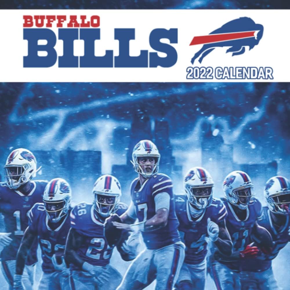 Buffalo Bills 2022 Calendar: NFL Football Soccer Sport Squared Monthly Calendar Mini Planner To Do List 12 Months 2022 bonus September to December 2021 | Classroom, Home, Office