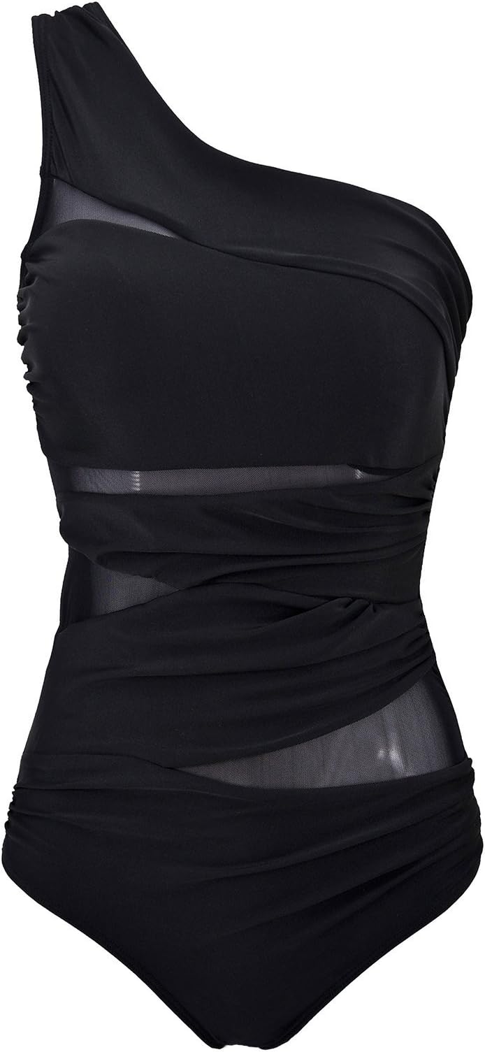 Inspired Fashion Figures One Piece one Shoulder Maillot Swimsuit