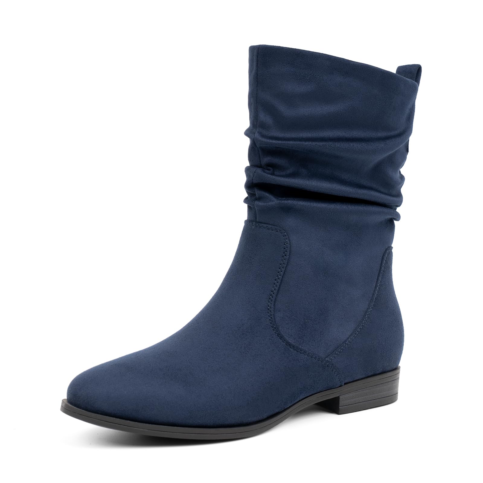 Womens Boots Blue Slouch Boots Women's Slouch Dress Booties Blue