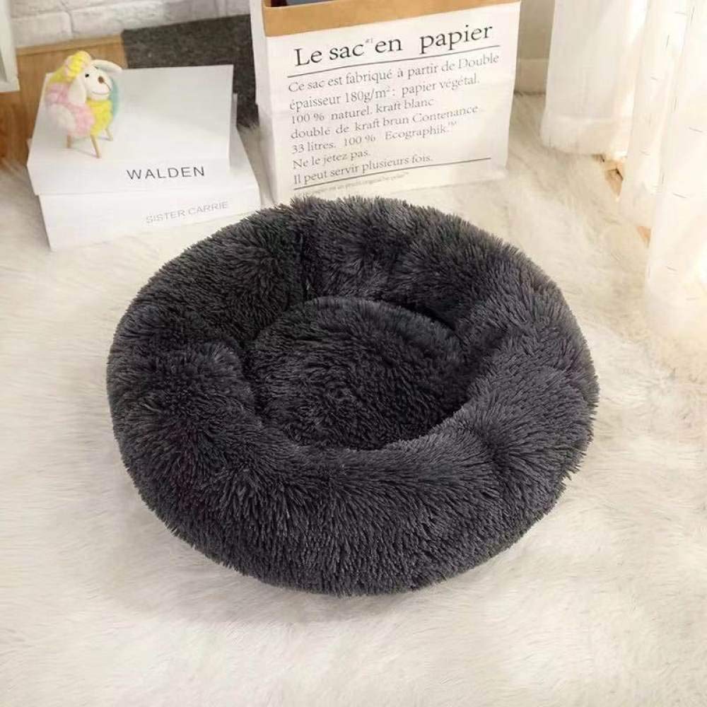 Coussin pour chat en peluche douce douce maison donut 50cm parfait pour les siestes au salon