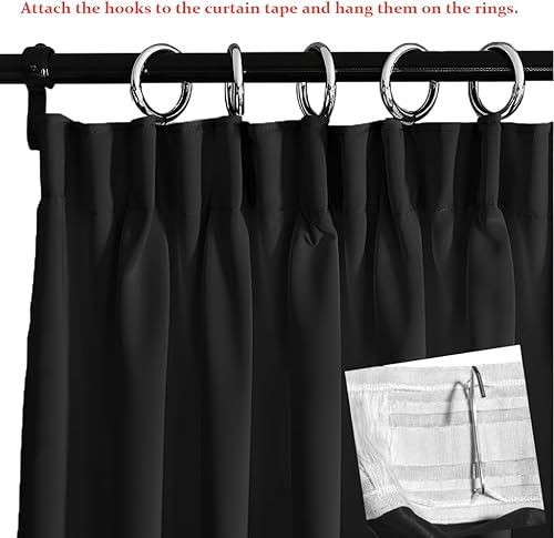 Miniatura 44 de PANOVOUS Cortinas pequeñas para ventana de puerta delantera, Navidad, panel de cortina opaca para puerta francesa para privacidad, cortina de puerta