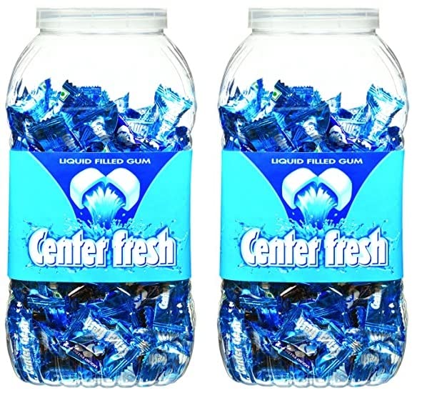 Image of Center Fresh, Spearmint, Chewing Gum Jar, 675 g, 225 pc | Pack of 2