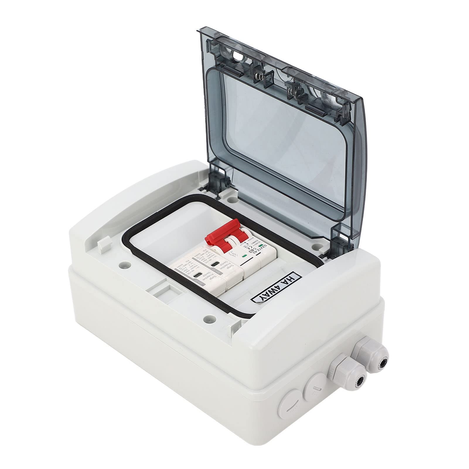 Miniaturowy Wyłącznik Nadprądowy MCB Wyłącznik Izolacyjny Skrzynka Ochronna IP65 Wodoodporny do Systemów Wytwarzania Energii Słonecznej DC 500V (63A)