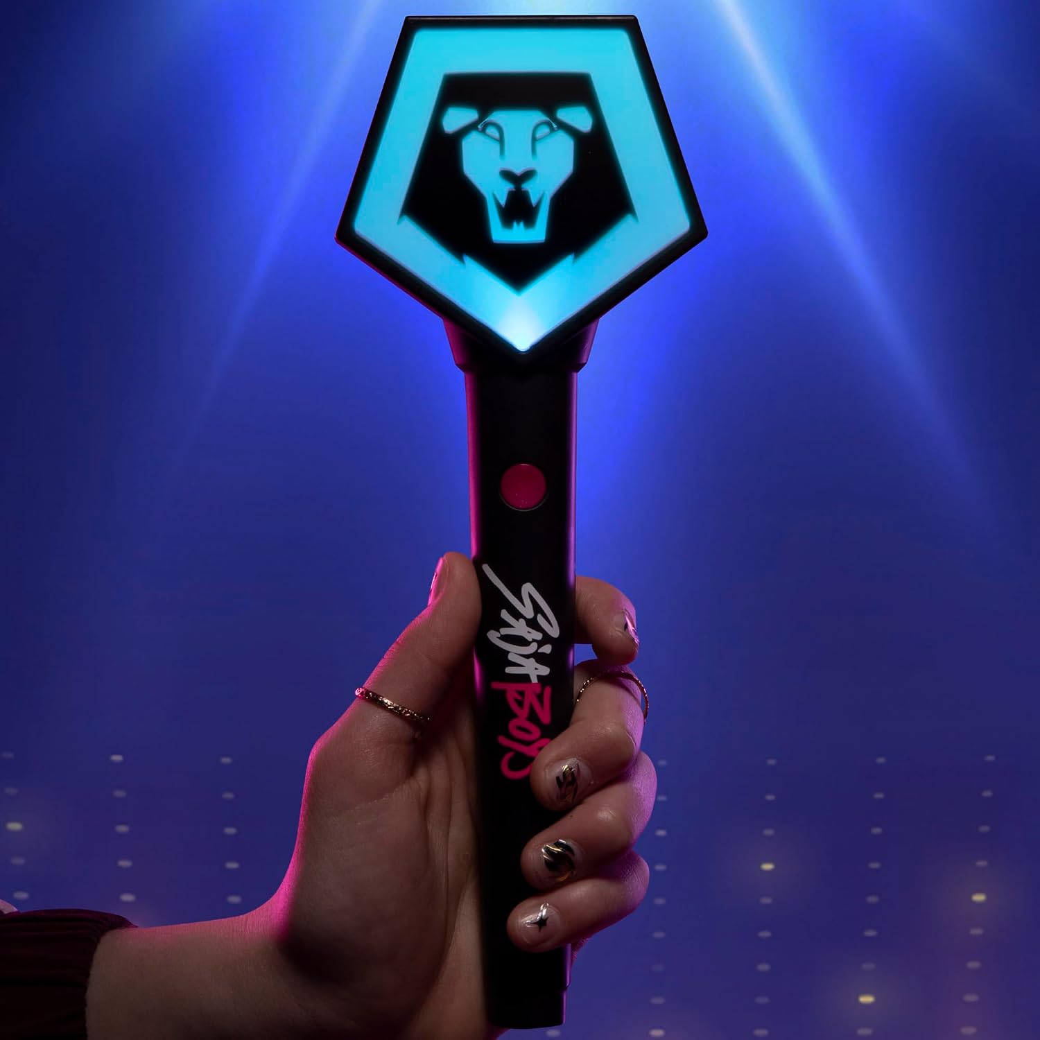 Kpop Demon Hunters Saja Boys Light Stick, 8+ Light-Up Modes, Electronic Interactive Toys for Kids Ages 6 and Up