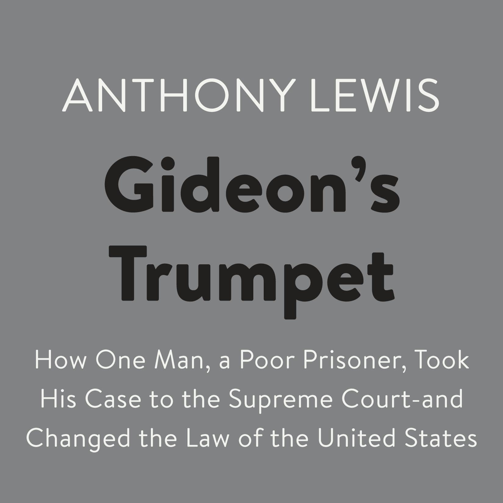 Cover art for Gideon's Trumpet