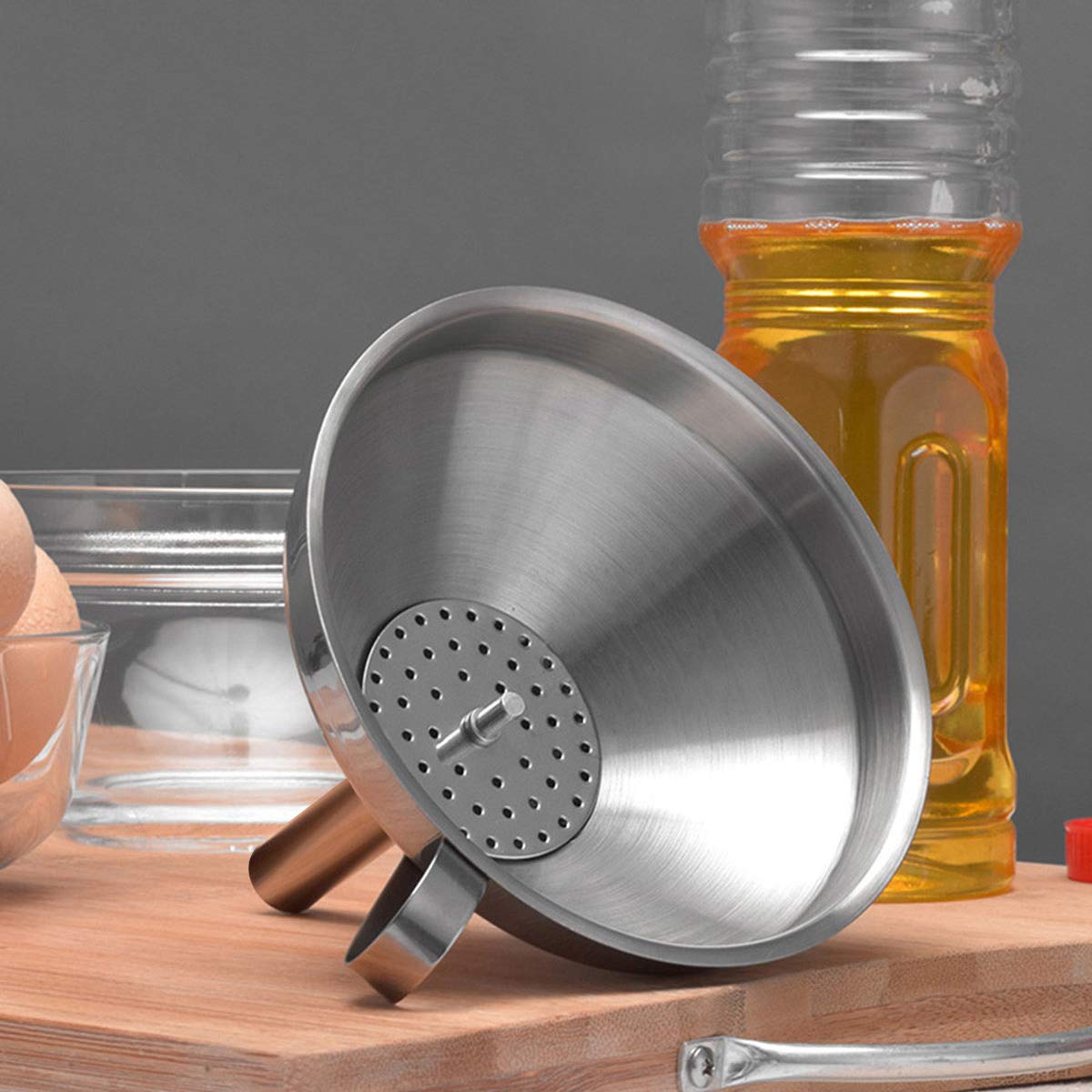 Imbuto Da Cucina In Acciaio Inox Con Filtro Integrato – Versatile E Resistente Per Cucina E Fai Da Te