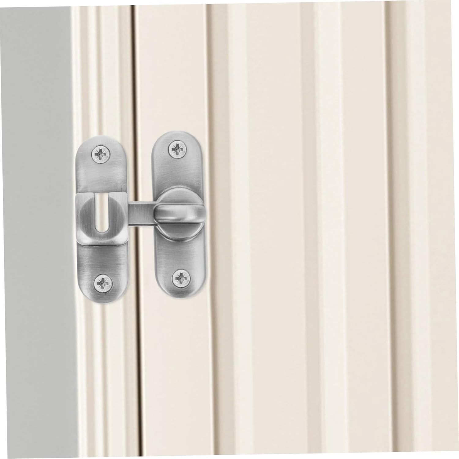4sets Sliding Door Latch Stainless Steel Latch for Cabinet Furniture and Wardrobe