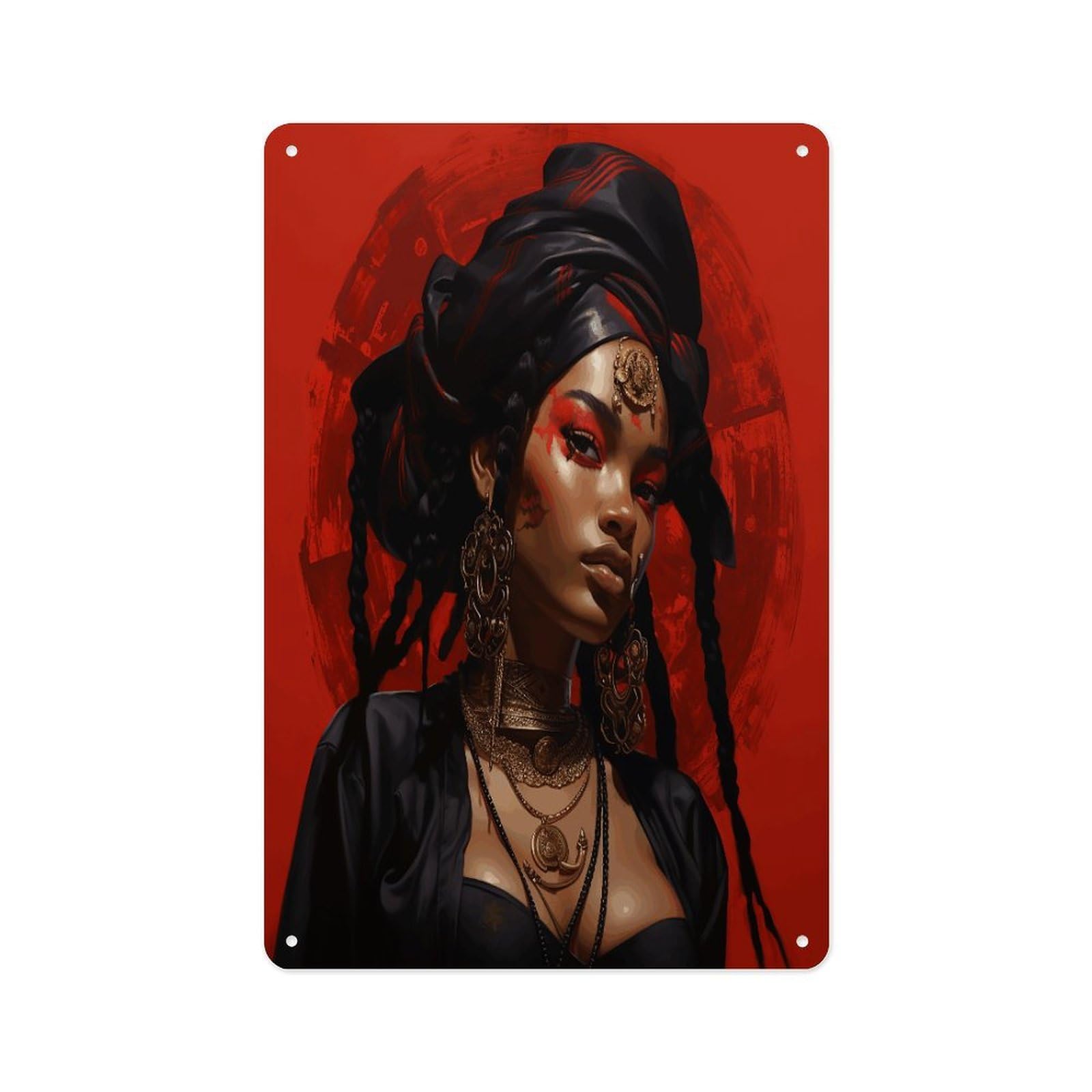 Fekiloot Style Anime Characters Wall Decor Metal Signs Tin Signs Poster