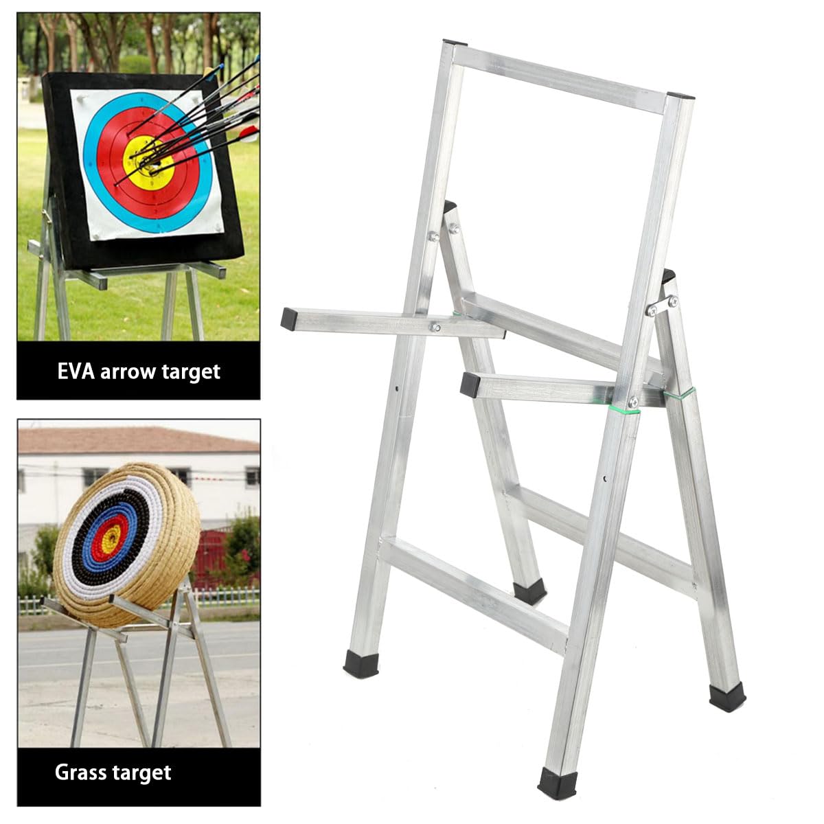 Supporto Per Bersaglio Pieghevole, Regolabile In Altezza, Portatile E Facile Da Montare, Perfetto Per Allenamenti Di Tiro Con L'Arco In Giardino, Casa E All'Aperto