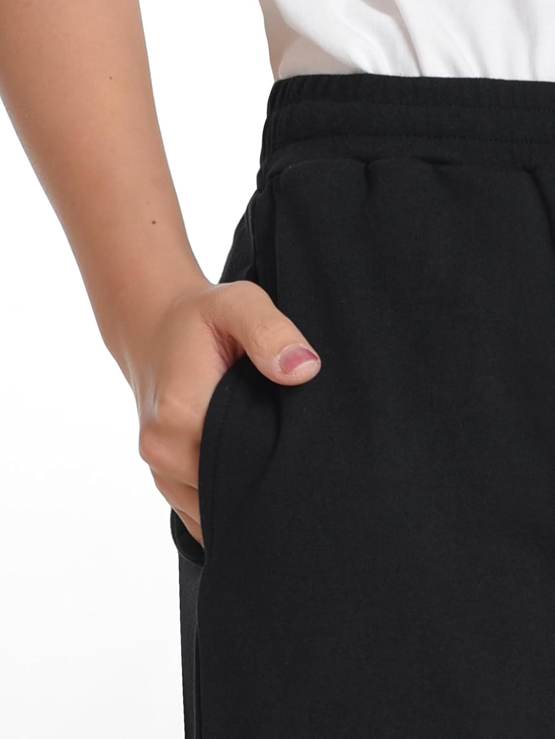 Women's Petite Drawstring Sweatpants Petite Short - Image 4