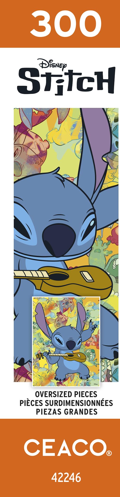Ceaco - Disney Stitch Galaxy Grunge - 300 Large Piece Puzzle for Adults by CEACO - Used condition - Image 7