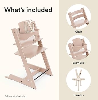 STOKKE TRIPP TRAPP ピンク ストッケ Stokke Tripp Trapp Serene Pink Wood Baby High Chair + Reviews