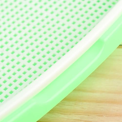 Miniatura 4 de Juego de bandejas de germinado prémium con bandeja de agua para pasto de trigo y microgreens con diseño ventilado de alta tasa de brotación