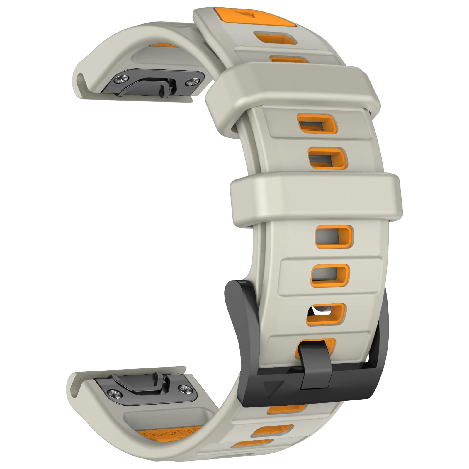 MYSNBKN 22mm Quick Fit Strap for Fenix 8 47mm/Epix Pro 47mm/Fenix 7 Pro/Fenix 7/Fenix 6 Pro/Fenix 6/Fenix 5/Fenix EPIX Gen2, Soft Silicone Replacement Band for Forerunner 965/955/945/935/Approach S62