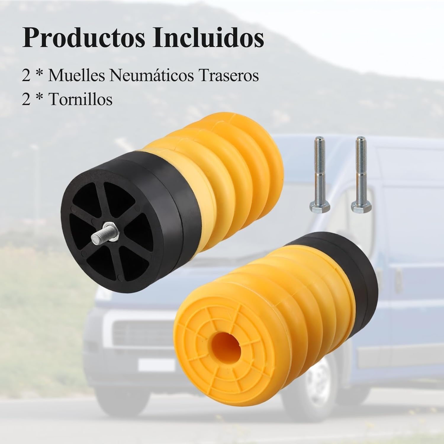 Kit de suspensión de aire trasero para SSR-313-54 para Ducato para Jumper Boxer 2006+, Kit de resorte auxiliar de aire trasero Amortiguador de tope para suspensión piezas de repuesto
