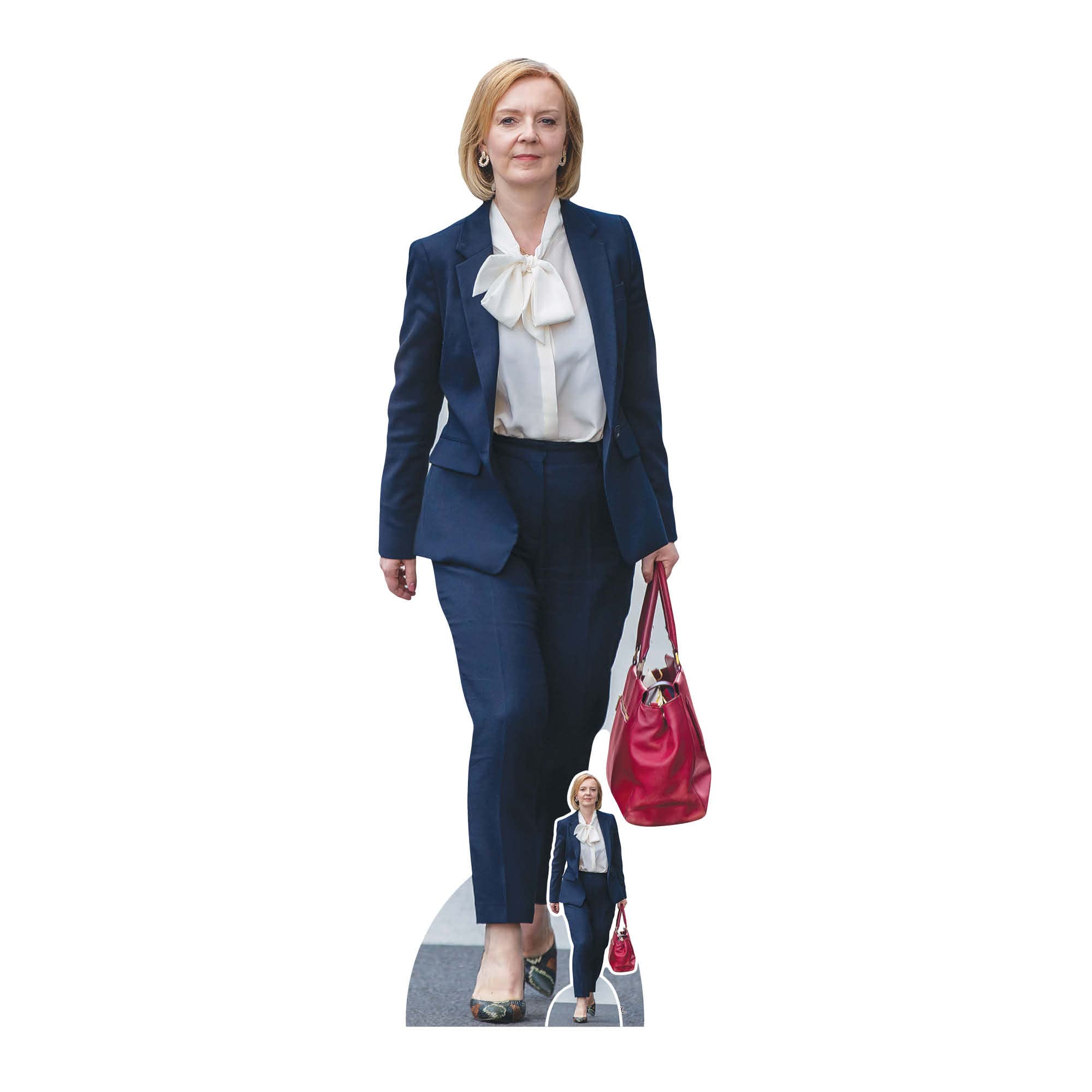 Star Cutouts CS1003 Liz Truss Conservative Politician Lifesize Cardboard Cutout with Mini – UK Politics Party Prop, Event Display & Photo Decoration