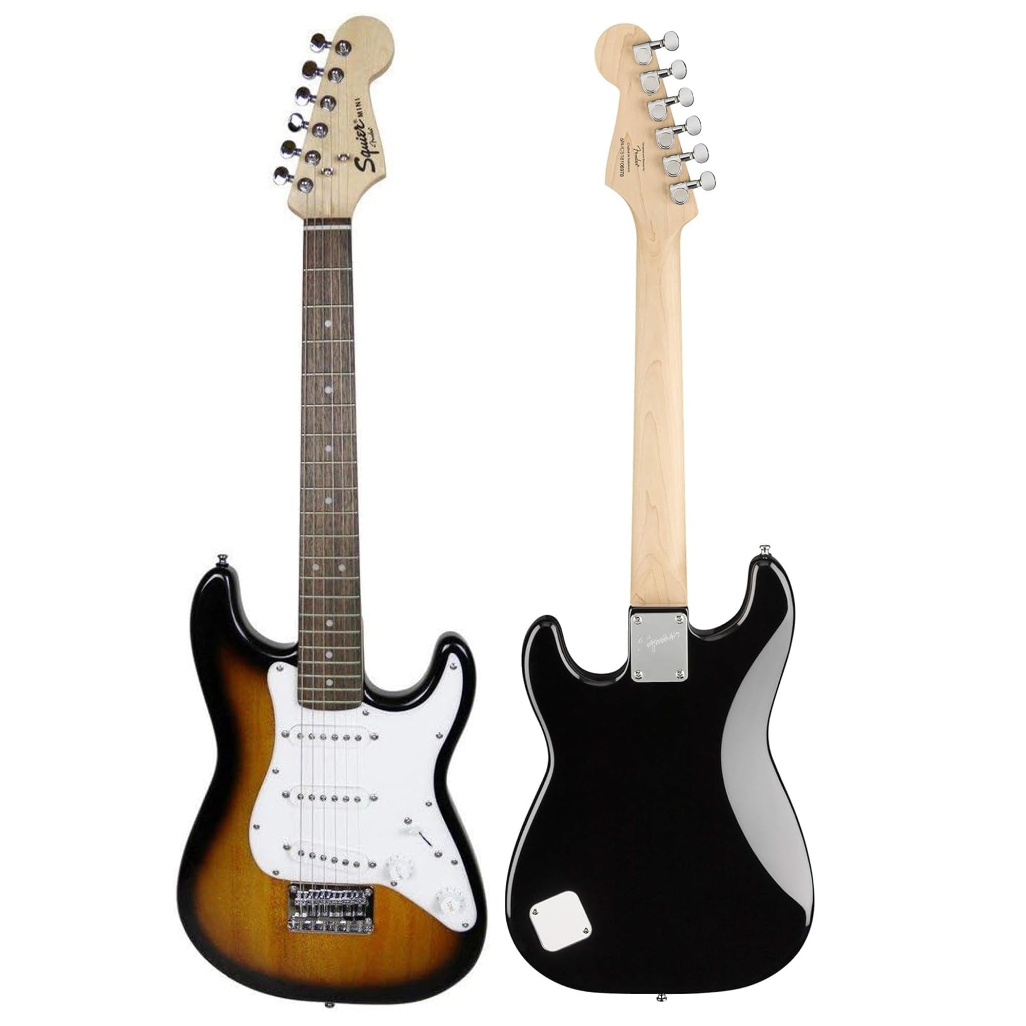Amazon.com: Fender Squier 3/4-Size Kids Mini Strat Electric Guitar