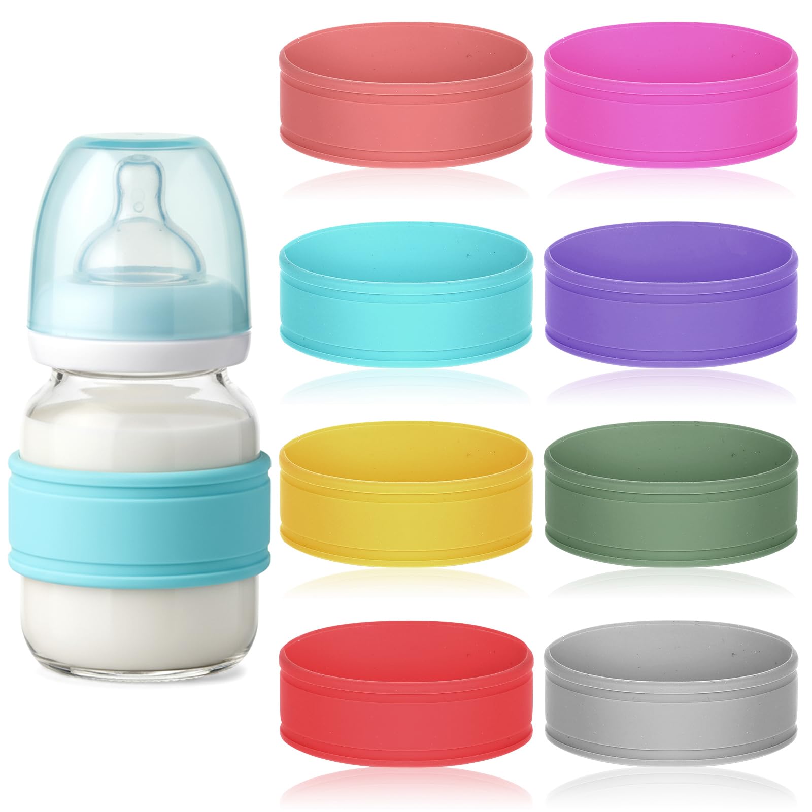 Photo 1 of Gsbnjuy Baby Bottle Labels - 8 Pc Writable Bands