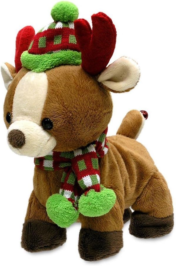 Cuddle Barn - Rock & Roll Rider & Christmas Cheer Charlie, Animated Walking Dancing Singing Christmas Holiday Reindeer & Snowman