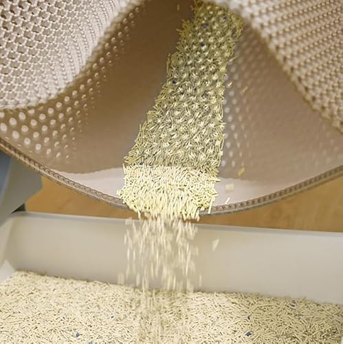 Adorapaws Tapete de areia sem bagunça, tapete de areia para gatos Adora Paws, tapete de areia sem ba