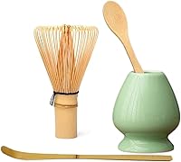 Vista 16 de Soporte para batidor Matcha Chasen, soporte de cerámica para batidor tradicional japonés (verde mate)