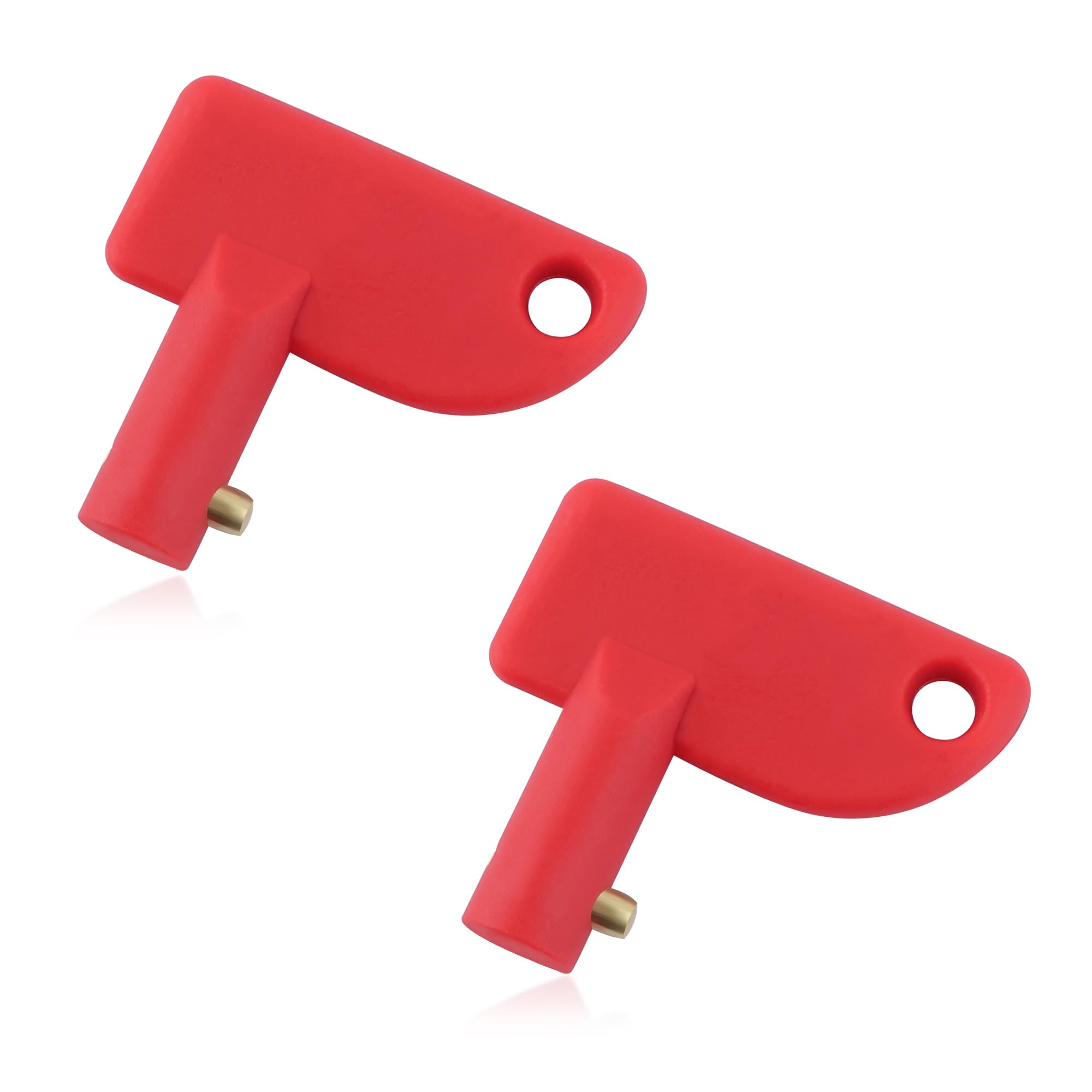 2PCS Car Battery Disconnect Switch Key,Rust-Resistant Battery Switch Disconnect Key for Quick Disconnection & Connection,Universal Batteries Cut Off Switches Car Accessories