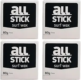 Parafina Surf All Stick 80g Parafina para prancha de surf, longboard, Skimboard, Funboard Kit com 4 und + raspador
