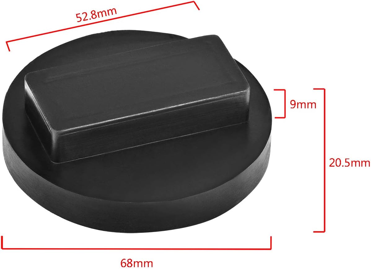 SuboTech 2 Pack Universal for BMW and Mini Square Polyurethane Jack Pad Adapter,BMW & Mini Jack Pad