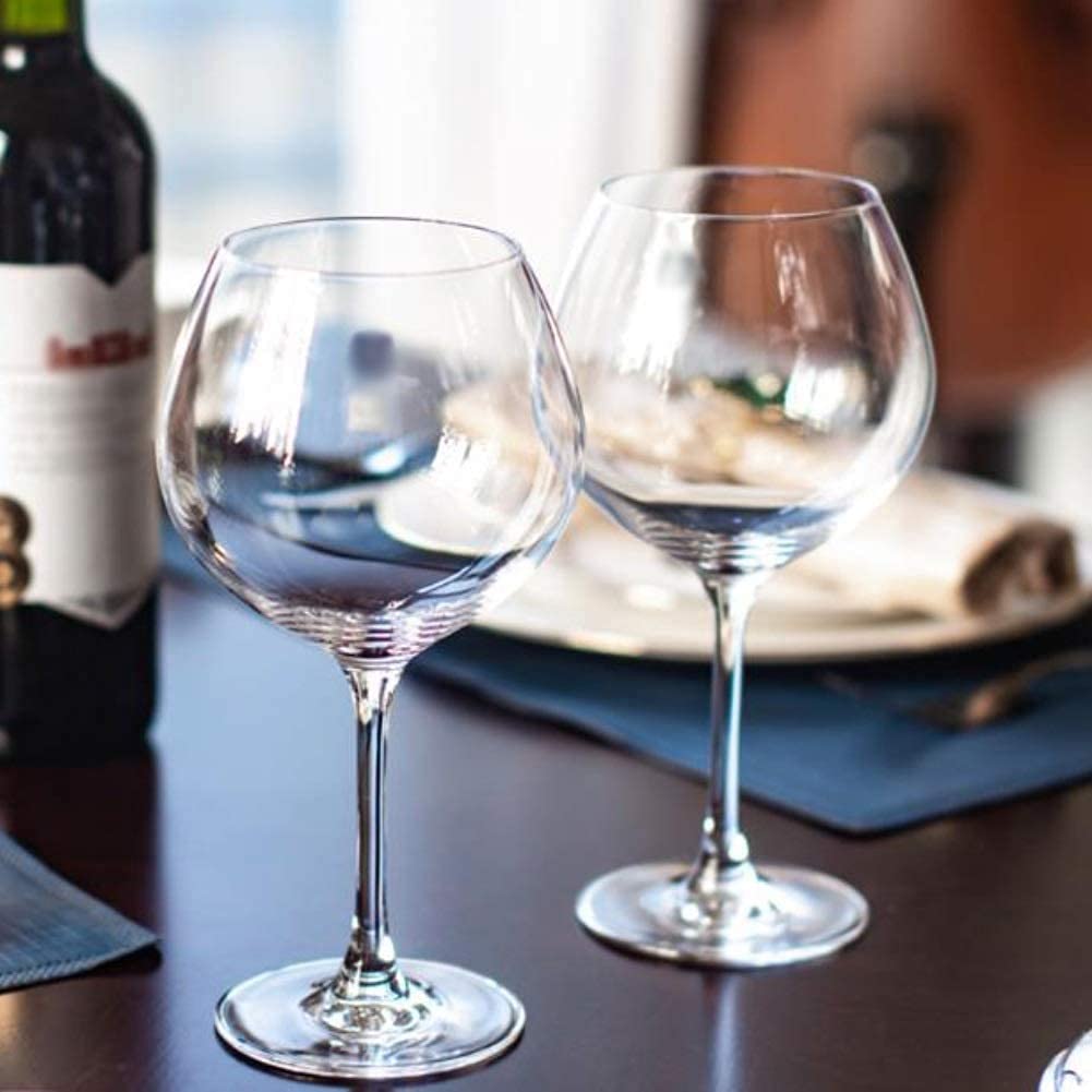 Copas de vino confiables exquisitas copas de vino tinto Copa de vino fino increíble para fiestas, cenas, degustación de vino y eventos especiales (tamaño: 1)