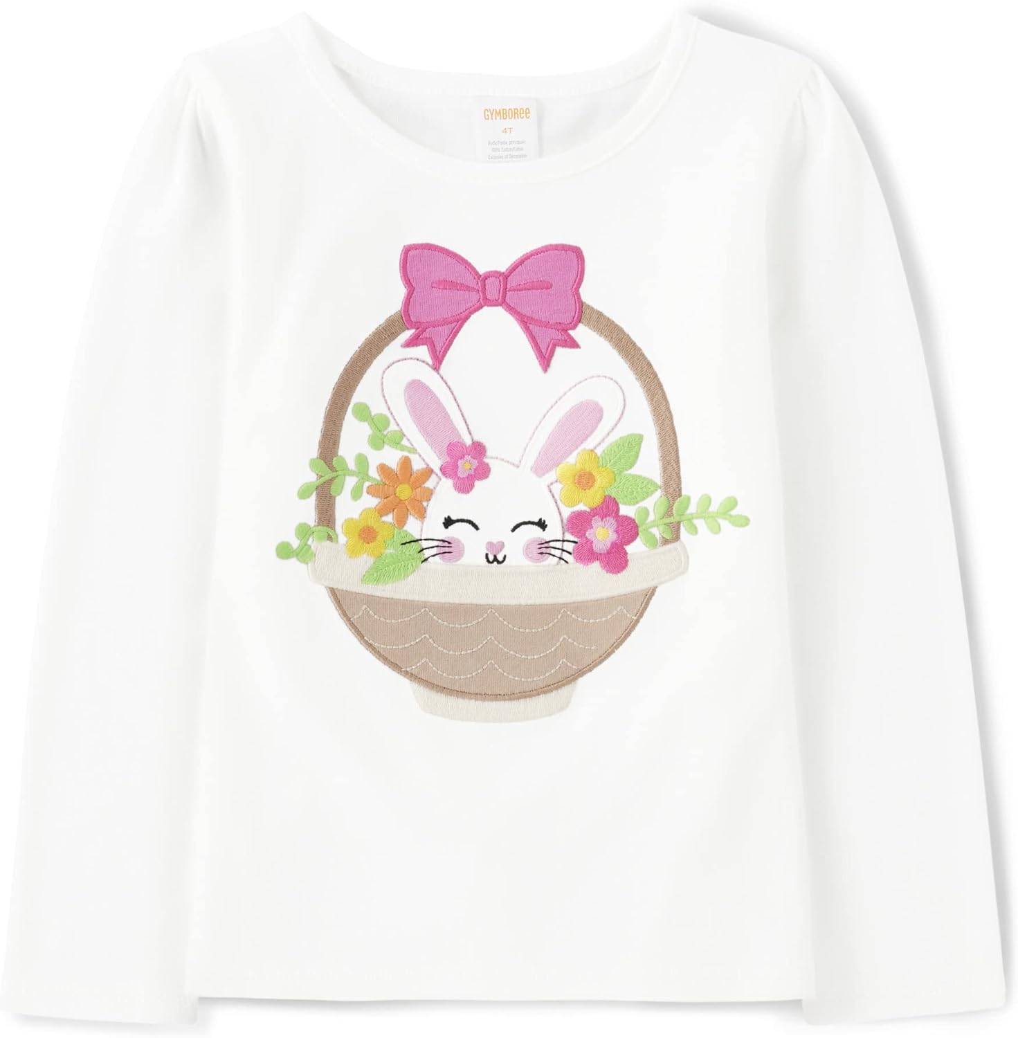 Gymboree Girls and Toddler Spring and Summer Embroidered Graphic Long Sleeve T-shirtsShirt