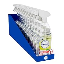 Napisan Spray Disinfettante Multisuperfici Limone e Menta, Confezione da 12×740 ml di Disinfettante Spray, Spray da 740 ml