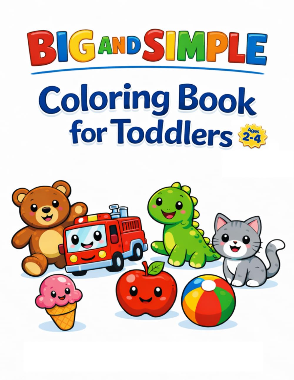 Big and Simple Coloring Book for Toddlers | Ages 2-4: Big and Simple Pictures for Littles - Learning and Fun! (Big and Simple Toddler Coloring Books ... Coloring Books with Large Bold Pictures)