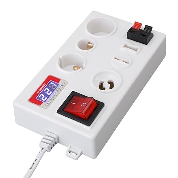 LED Voltage Tester Box, Multifunctional LED Light Bulb Tester with Digital Display, Voltage Current Power Measurement for E26 E27 E14 B22 GU10 G4-G12 G9 Bulbs, 85-265V