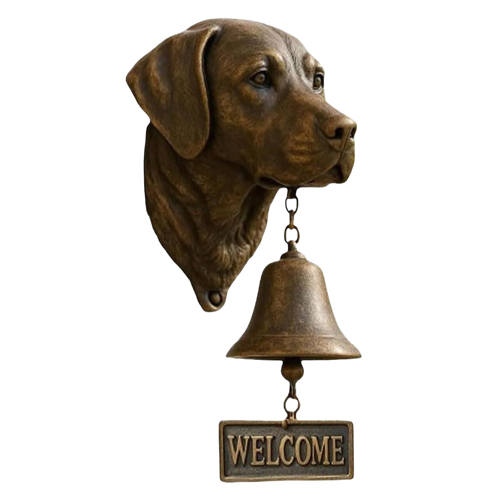 Welcome Dog Themed Doorbells - Funny Animal-Themed Vintage Decorative Doorbells Chime,Front Door Porch Entry Bell,for Gate Porch Garden Home Security Room