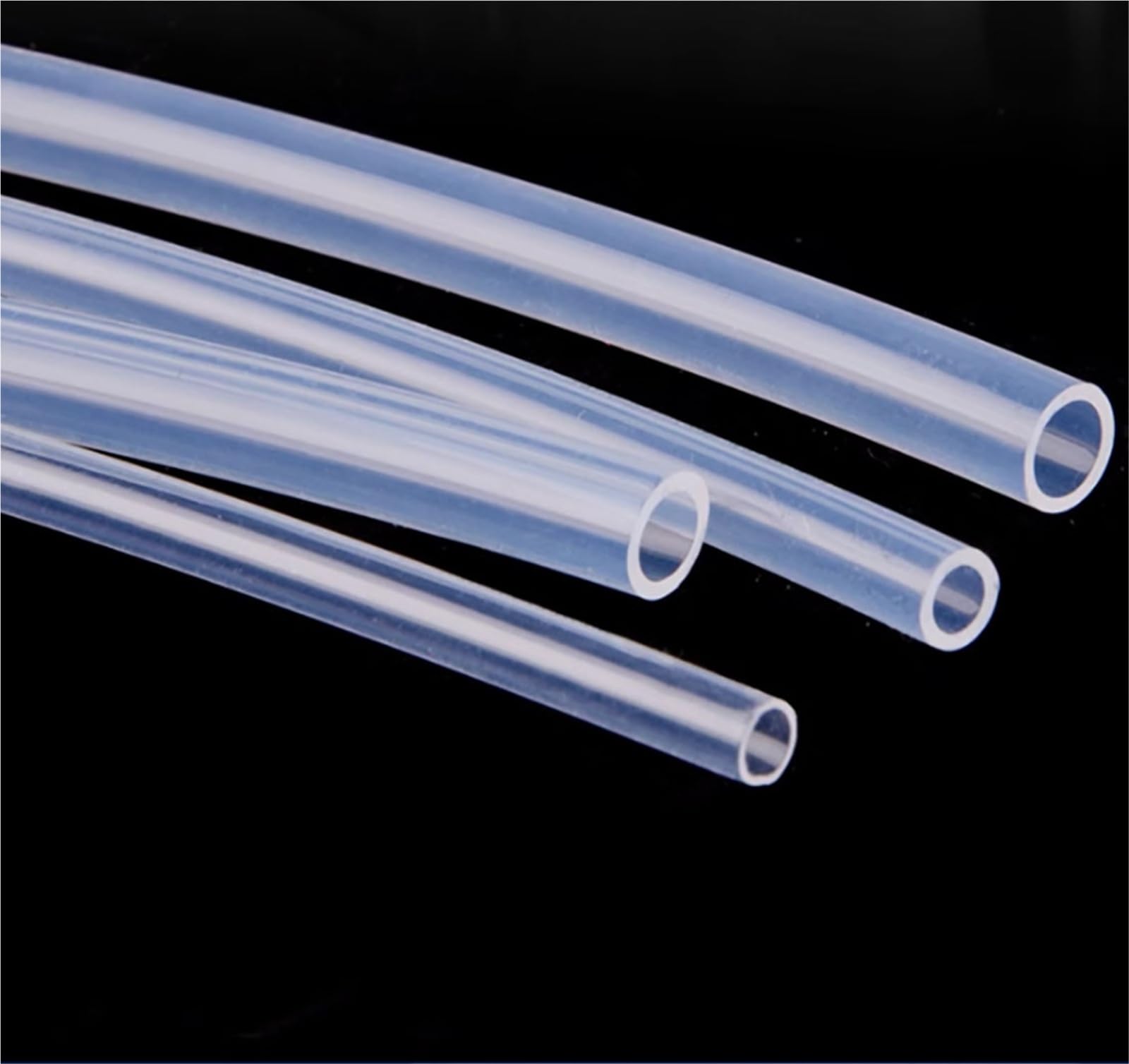 PTFE Tubo Tubo rígido aislado transparente F46 | Diámetro interior 0,8 1 1,2 1,5 2 3 3,17 4 5 6 8 10 12 14 15 mm(8x12mm-1Meter)