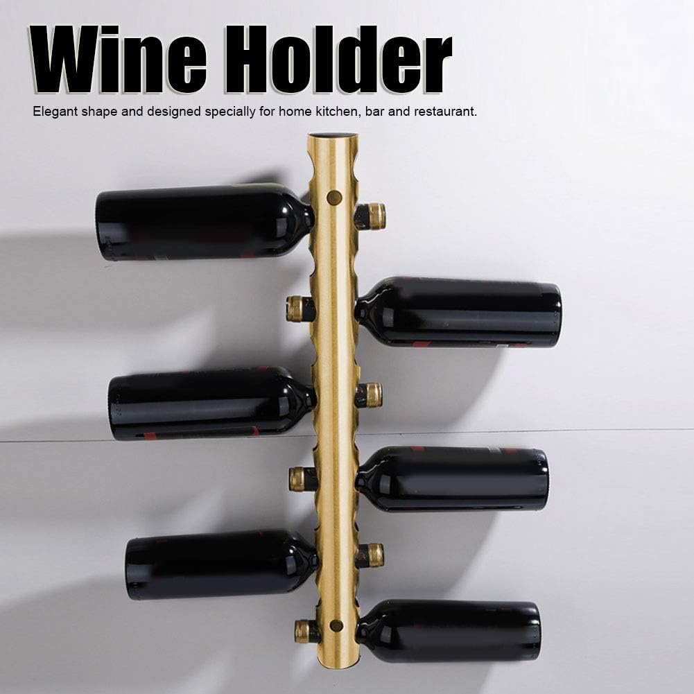Zouminyy Stainless Steel Wall Mounted Vertical Red Wine Bottle,Holder