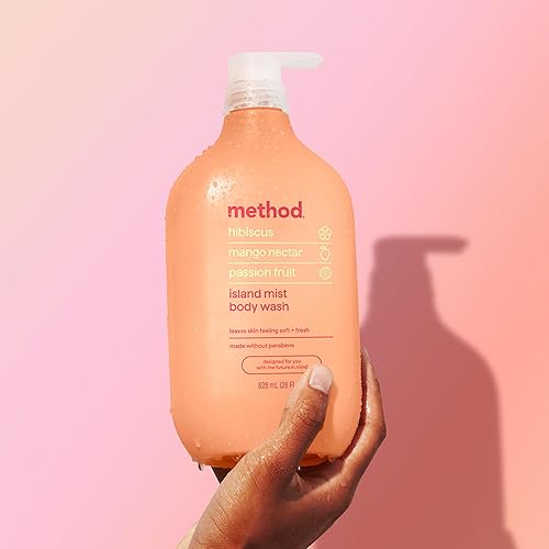 Vista 28 de Method Gel de baño, Sea + Surf, sin parabenos ni ftalatos, 28 onzas, (paquete de 1)