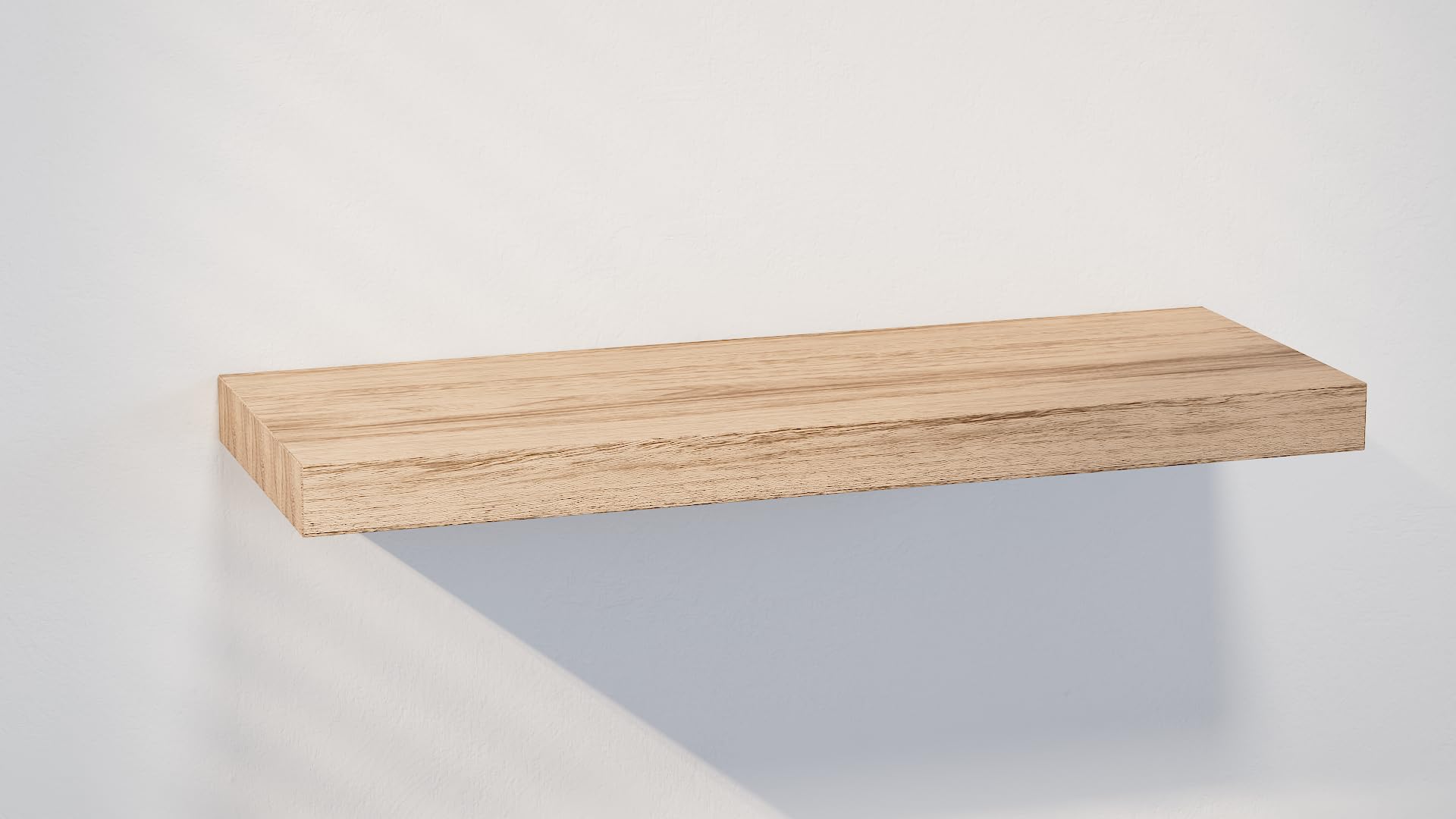 wyewye Etagere Murale Bois, Lot de 3 Étagère Murale 40 cm avec Supports Invisibles pour Chambre à Coucher, Cuisine, Salon, Bureau